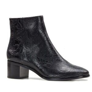 Patricia Nash | Marcella Bootie, Tooled Snaked Embossed Genuine Leather, Size 8